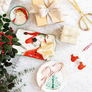 Vietri Lastra Holiday Canape Plate