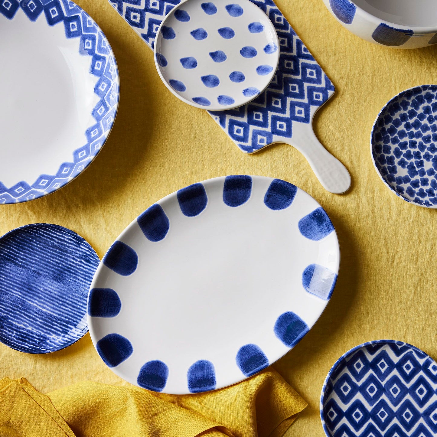 Vietri Santorini Assorted Salad Plates - Set of 4