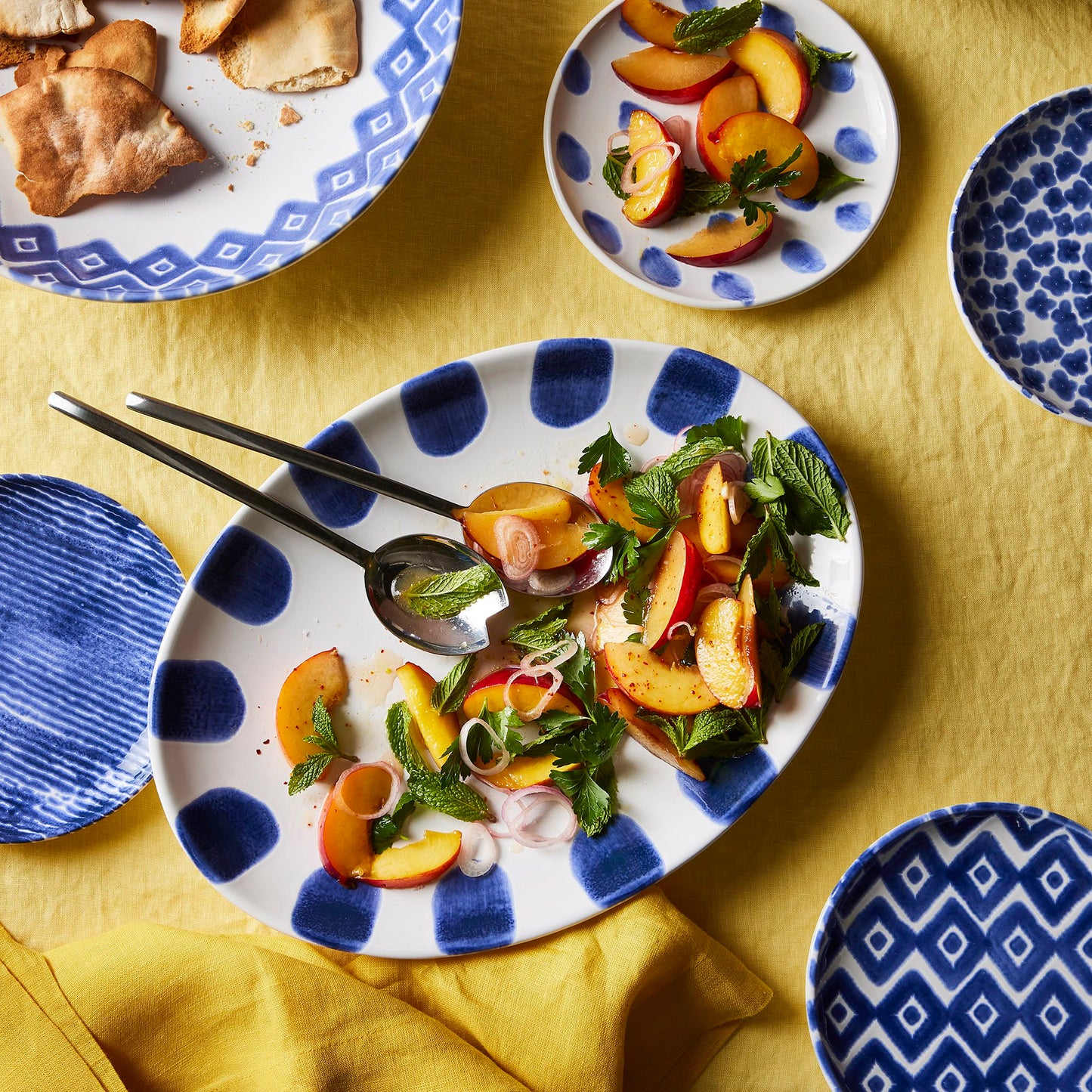 Vietri Santorini Assorted Salad Plates - Set of 4