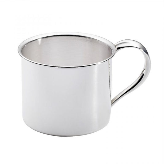 Large Plain Handle Sterling Silver Baby Cup